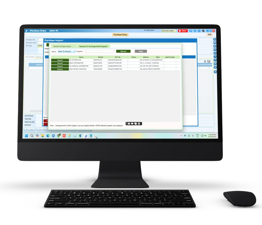 Billing Software with Importing Purchase Data