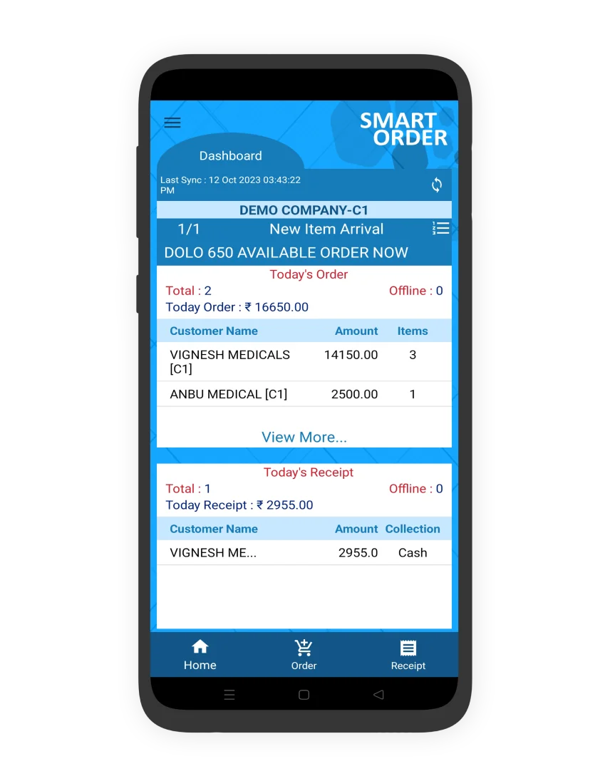 ERP Software with Smart Order App for Placing and Managing Orders